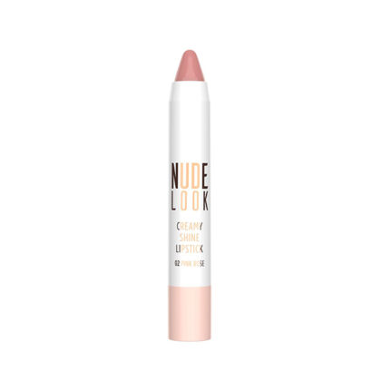 Nude Look Creamy Shine Lipstick 02 Pink Rose HPM